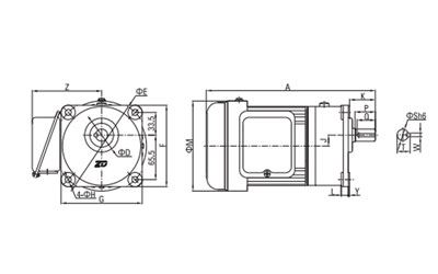 100W/200W Small AC Gear Motor