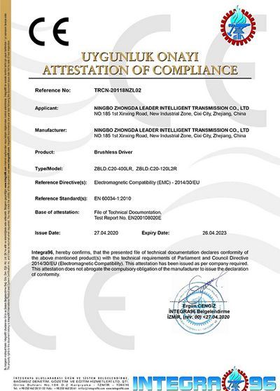 CE For brushless driver